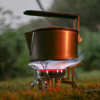 Réchaud à Gaz Camping – Brûleur Puissant 5800W, Pare-Vent, Allumage Auto  Randonnée & Outdoor