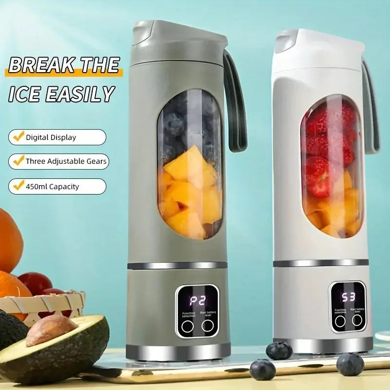Mixeur Portable Rechargeable USB – Blender À Main pour Smoothies, Milkshakes et Jus de Fruits