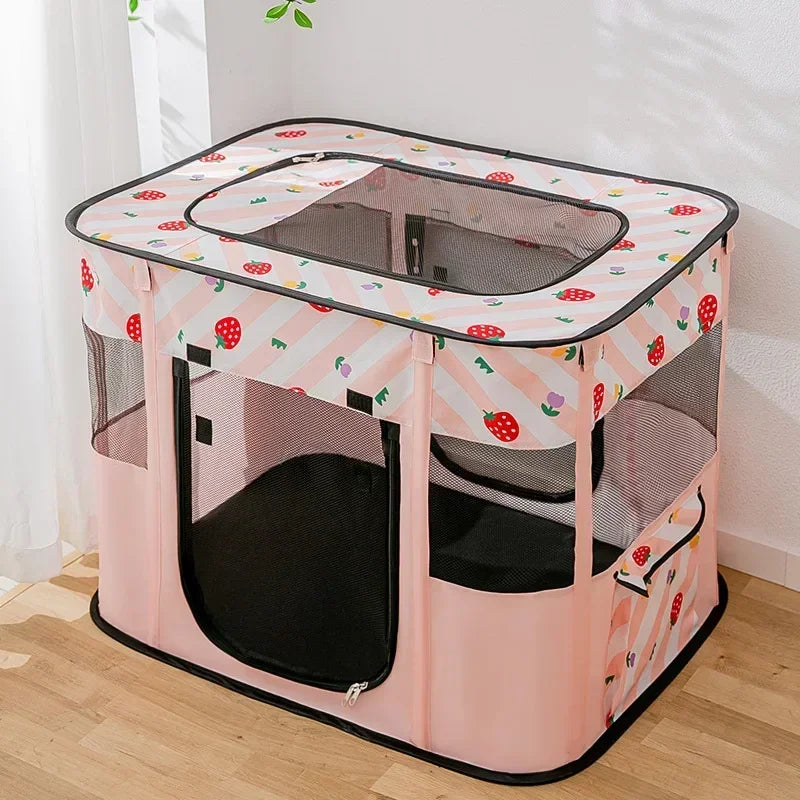 Maison pour Chat Pliable – Tente Cosy pour Chaton, Chien et Chat avec Coussin – Niche d'Accouchement et Lit Confortable