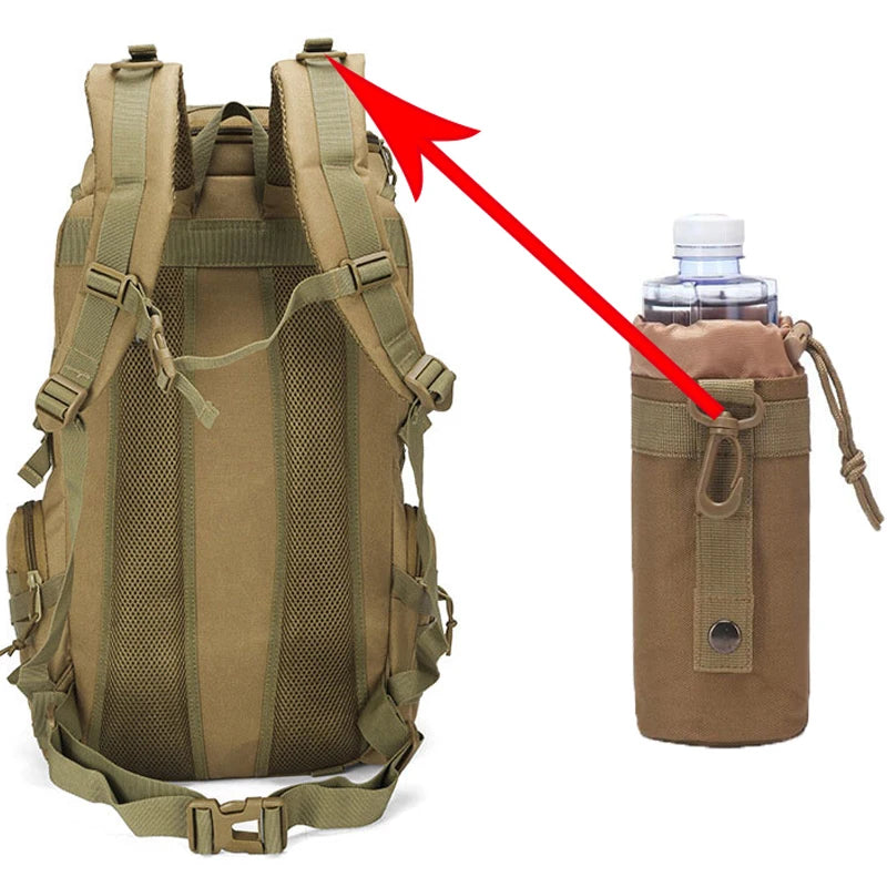 Sac à Dos Tactique MOLLE – Militaire, Randonnée, Camping, Voyage – Homme Unisexe
