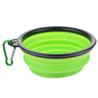 Gamelle Pliable en Silicone pour Chien et Chat – Bol Portable avec Mousqueton pour Camping, Voyage et Balade Outdoor