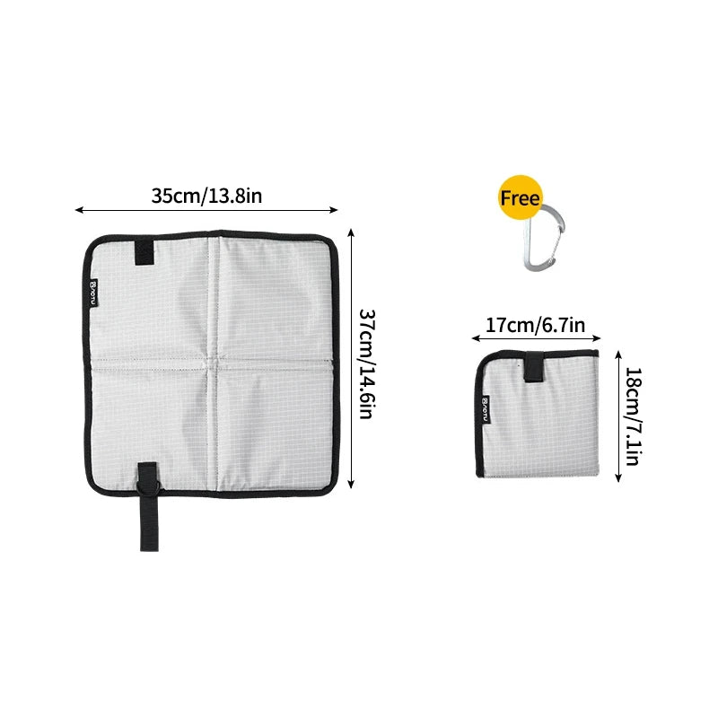 Tapis de Camping Pliable Imperméable en Tissu Oxford – Coussin de Siège Anti-Humidité pour Randonnée, Plage et Voyage