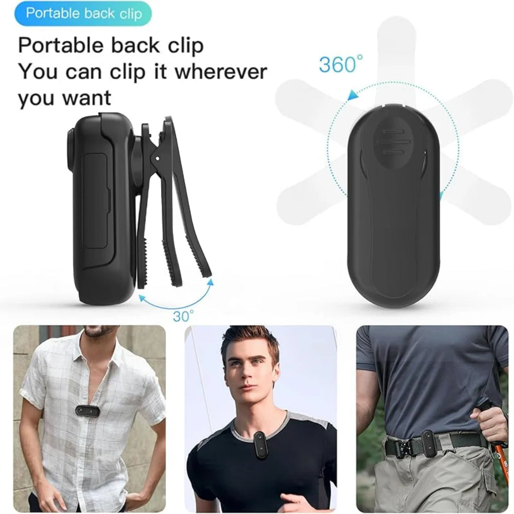 Mini Caméra d'Action 4K Pocket Magnétique – WiFi Sans Fil, Étanche, Enregistreur Corporel POV pour Casque et Vélo