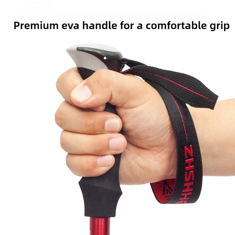 Bâton de Randonnée Pliable 5 Sections – Télescopique 110-130 cm pour Homme & Femme