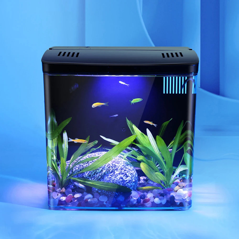 Aquarium Domestique Mini Betta – Petit Aquarium Écologique de Bureau pour Salon