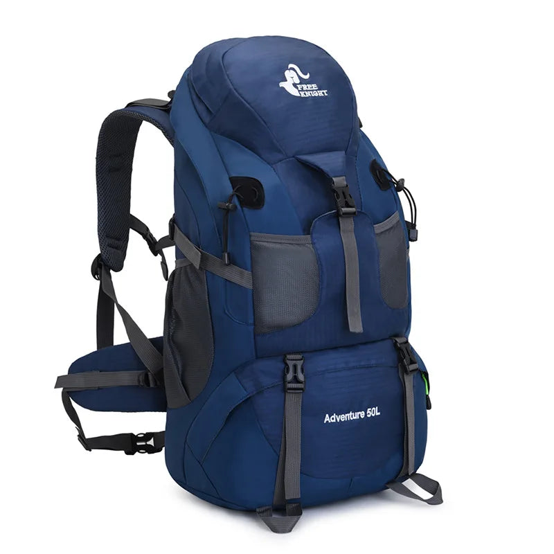 Sac à Dos Randonnée Imperméable 50L – Polyester, Multifonction, Unisexe, Trekking Camping Escalade
