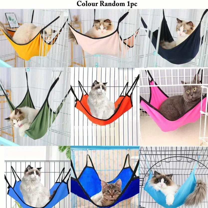 Hamac pour Chat Anti-Humidité – Lit Suspendu Toutes Saisons, Crochets Faciles à Installer, Pour Petits Animaux