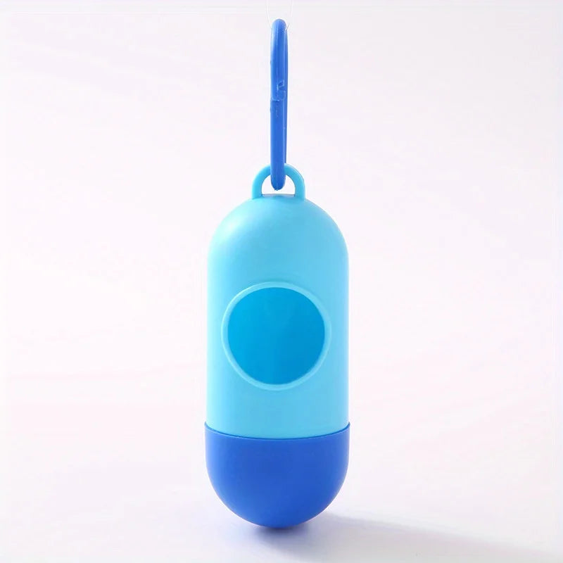 Distributeur de Sacs à Déjections Forme Pilule – Porte-Sacs pour Collier & Laisse de Chien