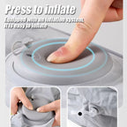 Oreiller Gonflable de Camping – Ultra-Léger, Portable, Soutien Nuque & Lombaires – Randonnée & Voyage