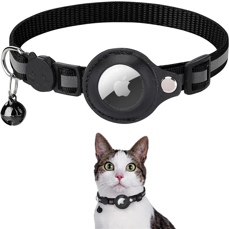 Collier Porte-AirTag pour Chat – Réfléchissant et Ajustable