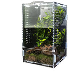 Boîte en Acrylique Transparente pour Insectes – Terrarium Personnalisable pour Araignées, Décor Rainforest et Animaux Rampants