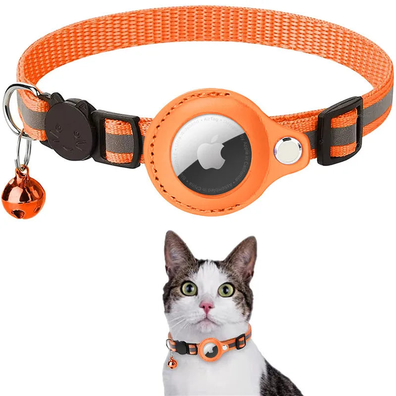 Collier Porte-AirTag pour Chat – Réfléchissant et Ajustable