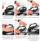 Sac de Transport Chat et Chien – Sac à Dos Capsule Spatiale Transparent Respirant, Portable pour Voyage et Promenade
