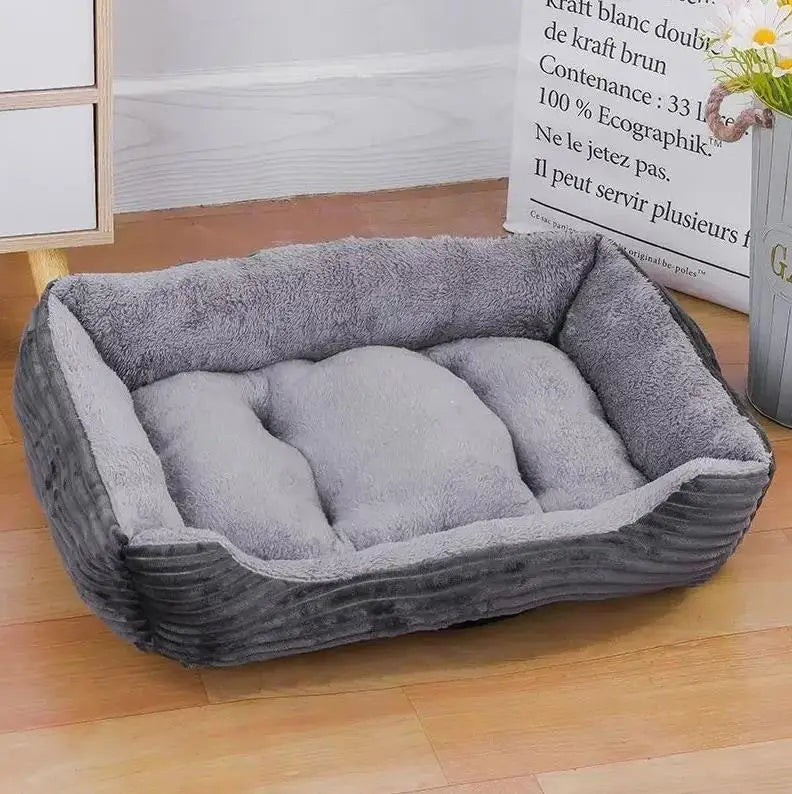 Panier Chien Respirant en Coton Doux, Nid pour Chat, Lit Chaud pour Petits et Moyens Chiens