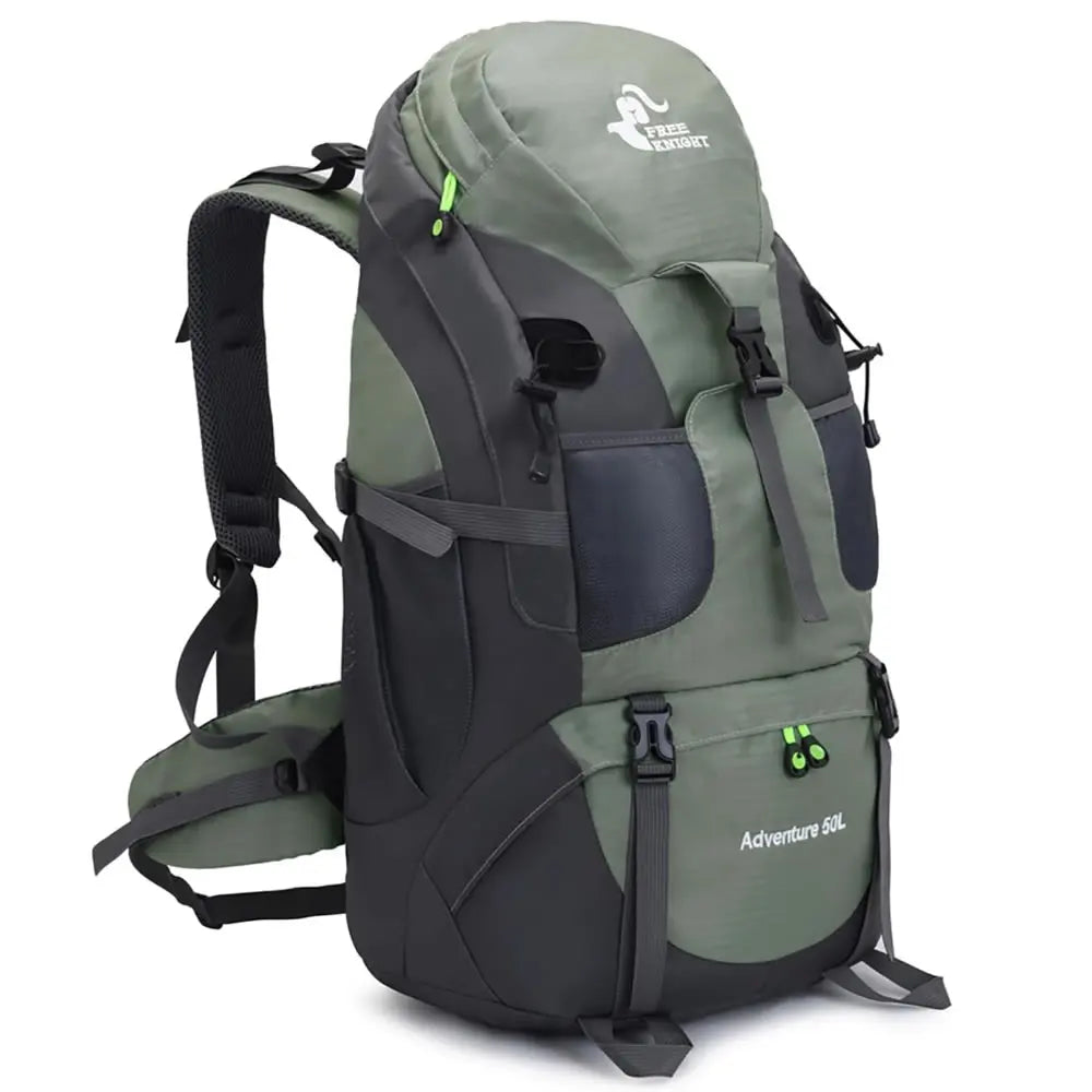 Sac à Dos Randonnée Imperméable 50L – Polyester, Multifonction, Unisexe, Trekking Camping Escalade