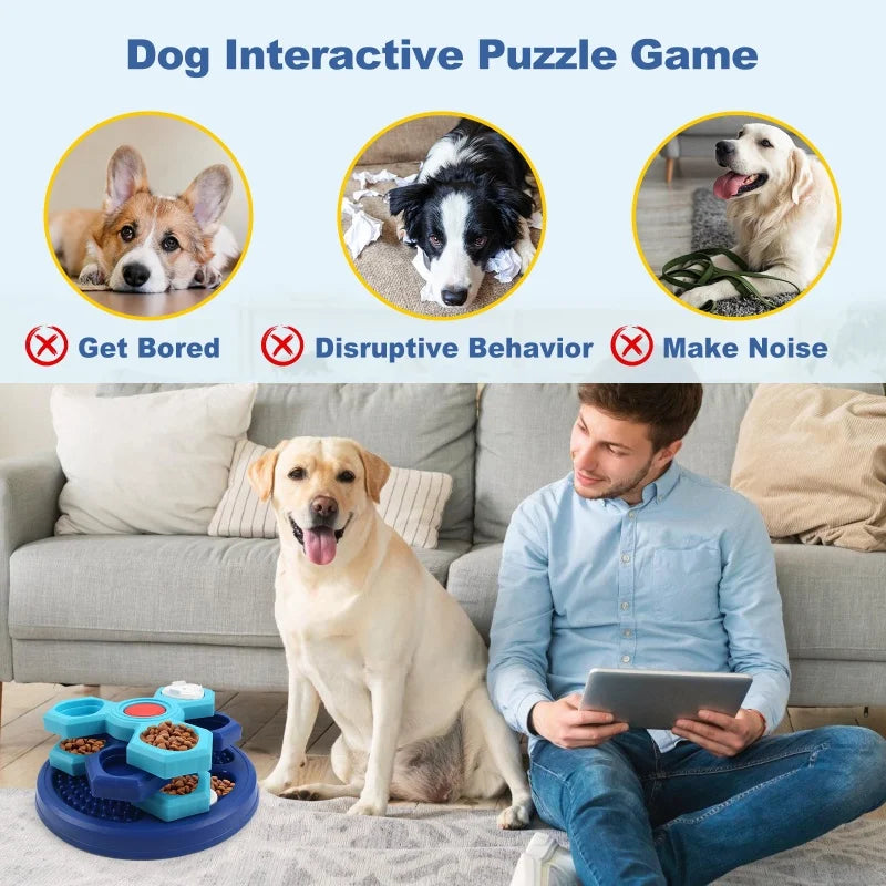 Jouet Puzzle Alimentaire pour Chien – Gamelle Anti-Ennui à Étages