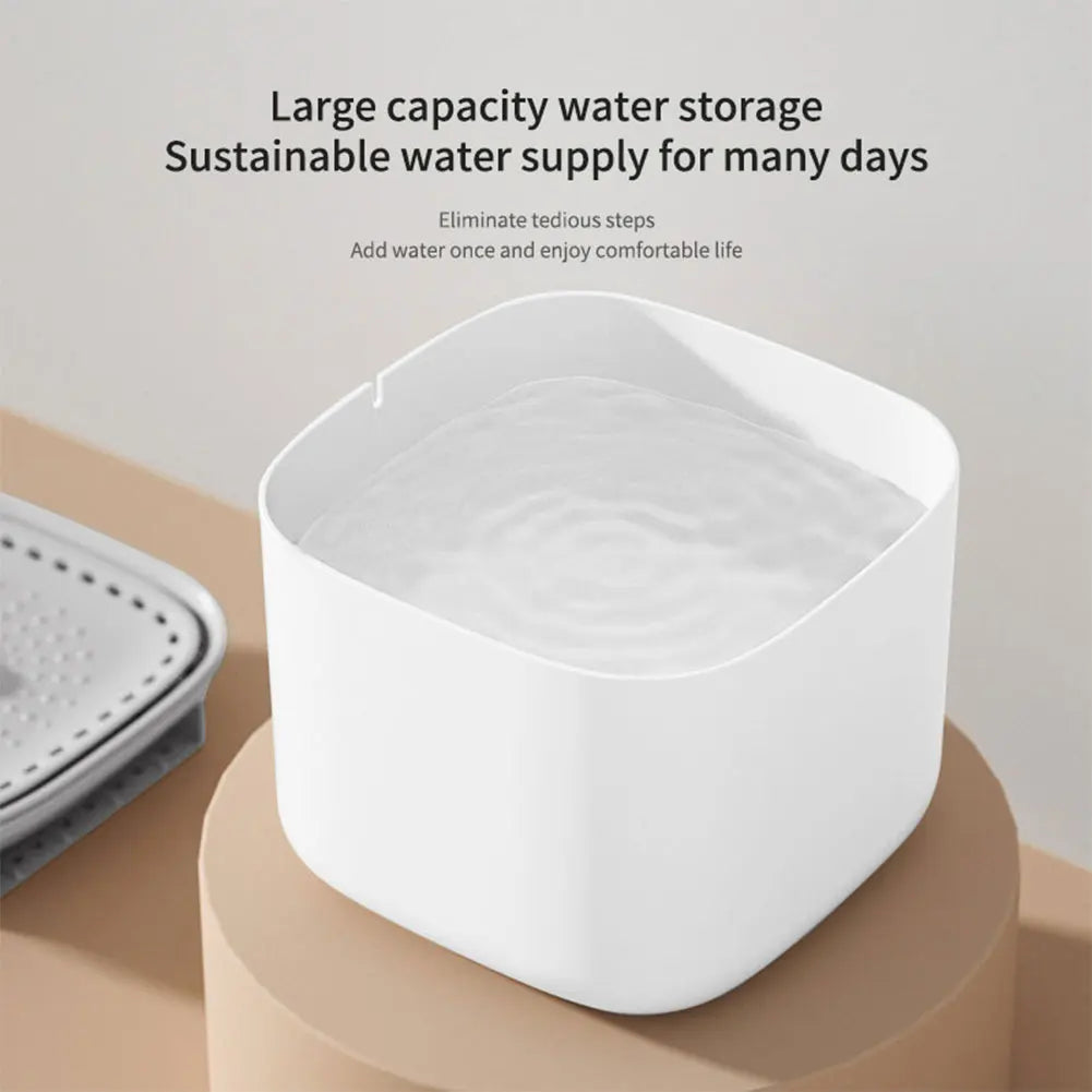 Fontaine à Eau pour Chat 3L – Filtration Triple, Grande Capacité, Silencieuse, USB, Distributeur d'Eau pour Chien et Chat