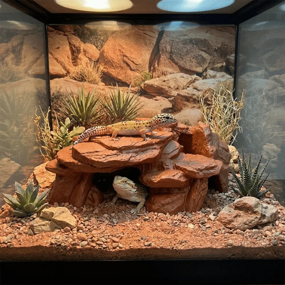 Ornement Aquarium Impression 3D – Rocaille Réaliste, Abri Poissons et Crevettes, Plastique PLA