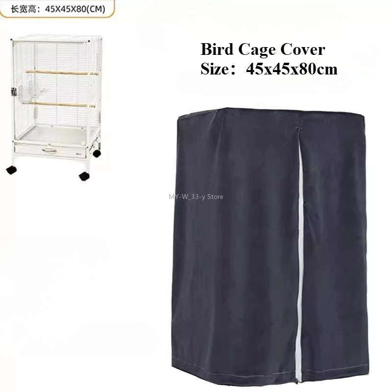 Housse de Cage à Oiseaux Respirante Anti-Éclaboussures – Pare-Soleil pour Perroquet, Protection Cage