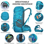WESTTUNE Sac à Dos Randonnée 50L avec Couvre-Pluie – Multifonction, Alpinisme & Trekking