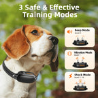 ROJECO Collier de Dressage Électrique Digital pour Chien – Rechargeable, Télécommande, IPX7 Étanche, Anti-Aboiement