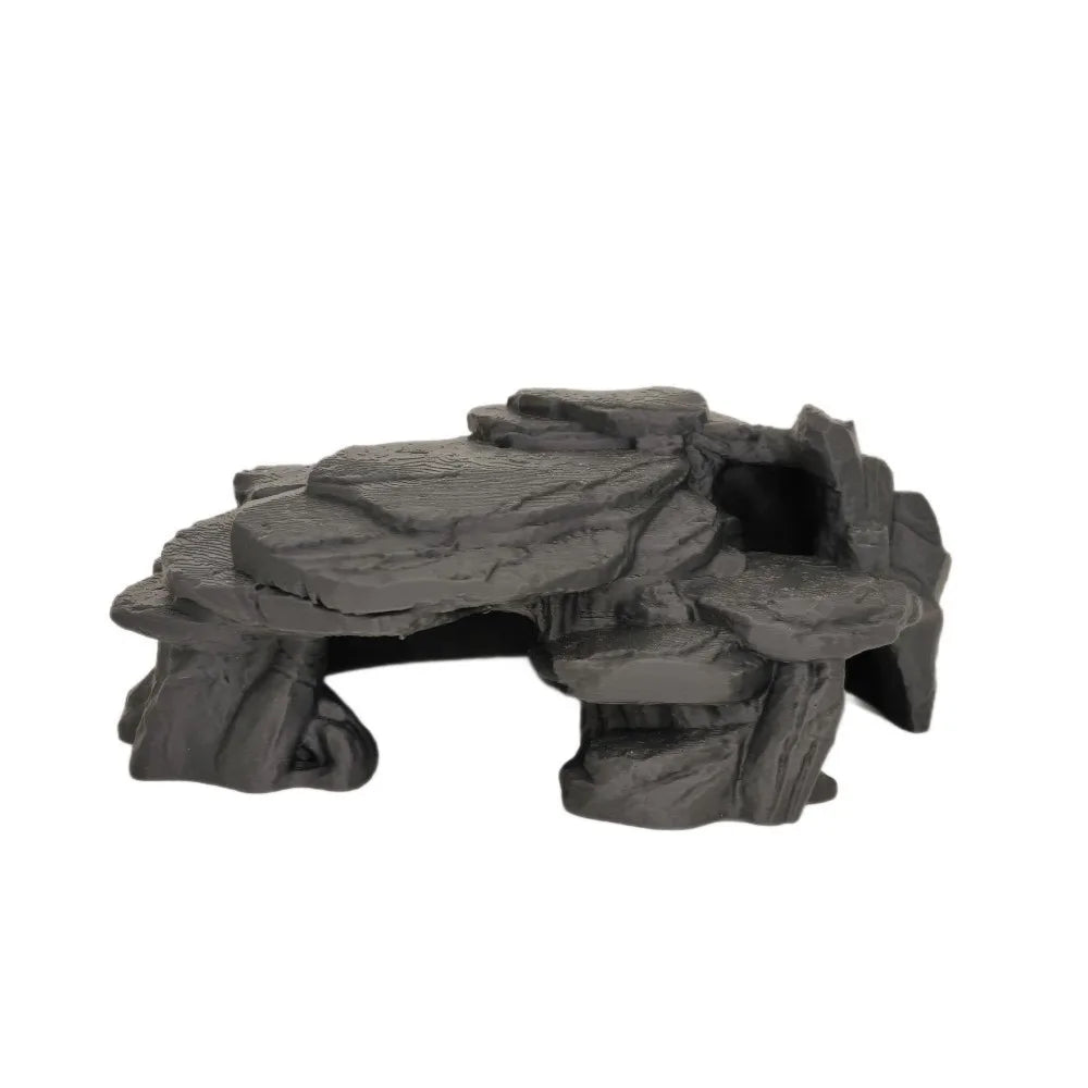 Ornement Aquarium Impression 3D – Rocaille Réaliste, Abri Poissons et Crevettes, Plastique PLA