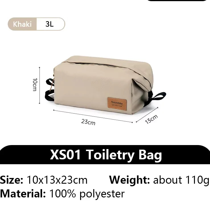 Trousse de Toilette Ultra-Légère – Sac Étanche Grande Capacité pour Voyage et Camping
