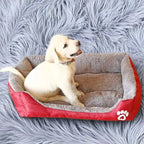 Panier Chien Respirant en Coton Doux, Nid pour Chat, Lit Chaud pour Petits et Moyens Chiens