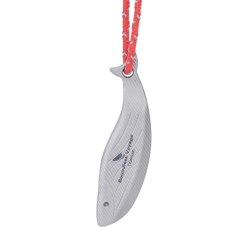 Sifflet de Survie en Titane 120 dB – Sifflet de Survie Compact pour Randonnée, Camping et Secours