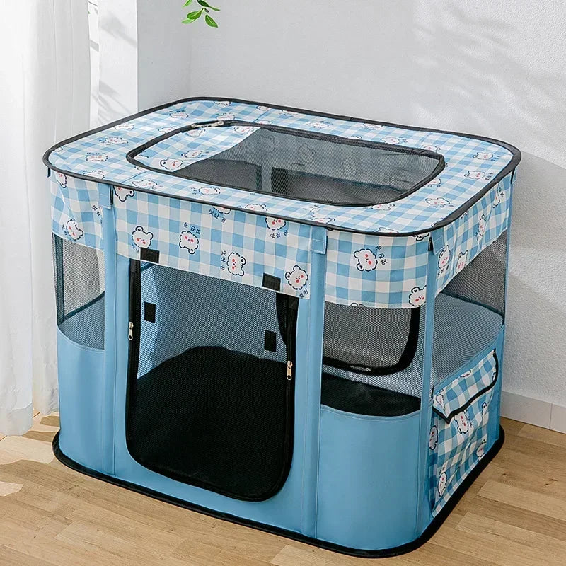 Maison pour Chat Pliable – Tente Cosy pour Chaton, Chien et Chat avec Coussin – Niche d'Accouchement et Lit Confortable