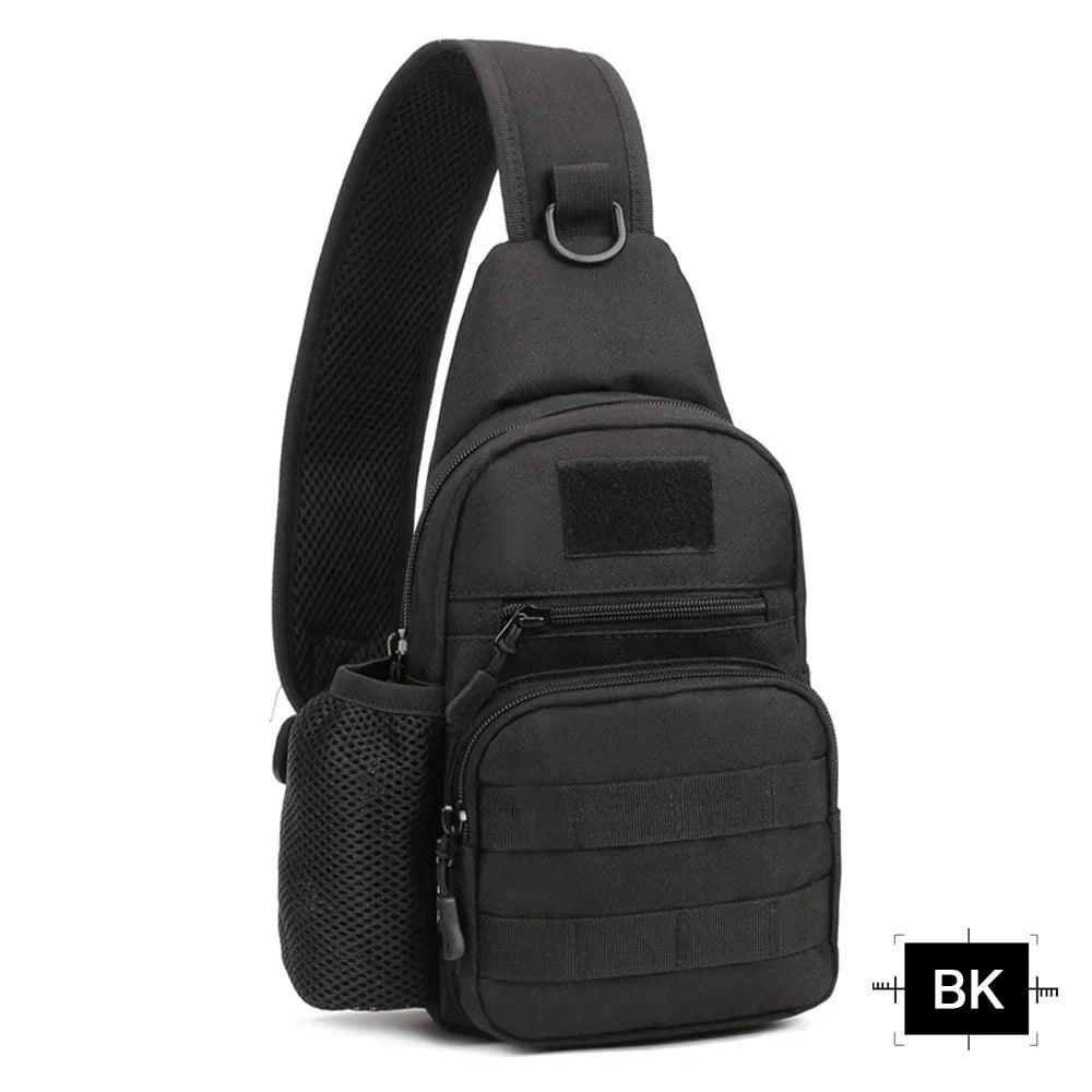 Sac Tactique Bandoulière – Sac de Poitrine Imperméable pour Camping, Randonnée, Cyclisme et Voyage