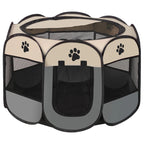 Tente Pliable pour Animaux – Cage Octogonale, Parc Extérieur, Abri pour Chien et Chat