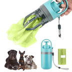 Ramasse-Crottes Portable pour Chien avec Sac – Pince à Déjections, Pelle Hygiénique, Outil de Nettoyage Extérieur