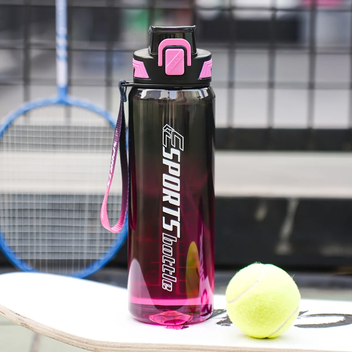 Gourde de Sport 1L avec Paille – Plein Air, Fitness