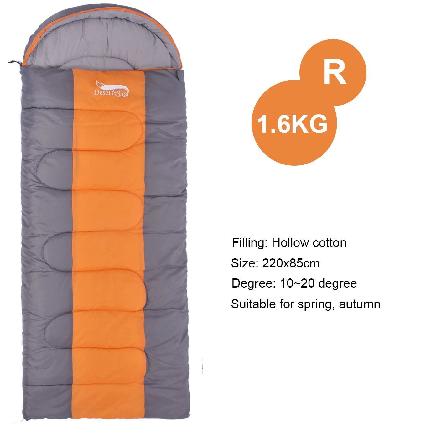 Sac de Couchage Léger 4 Saisons – Coton Chaud – Camping, Randonnée, Voyage – Bleu, Vert, Orange