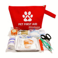 Kit de Premiers Secours pour Animaux 58 Pièces – Trousse de Voyage Imperméable Oxford 1680D pour Chiens & Chats, Camping & Randonnée