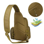 Sac Tactique Bandoulière – Sac de Poitrine Imperméable pour Camping, Randonnée, Cyclisme et Voyage