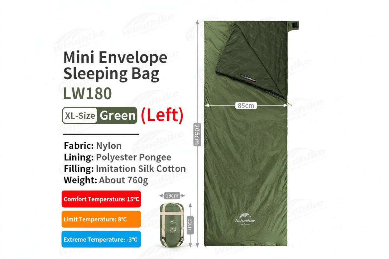 Sac de Couchage Ultra-léger Printemps Été en Coton – Camping, Randonnée, Imperméable, Simple ou Double