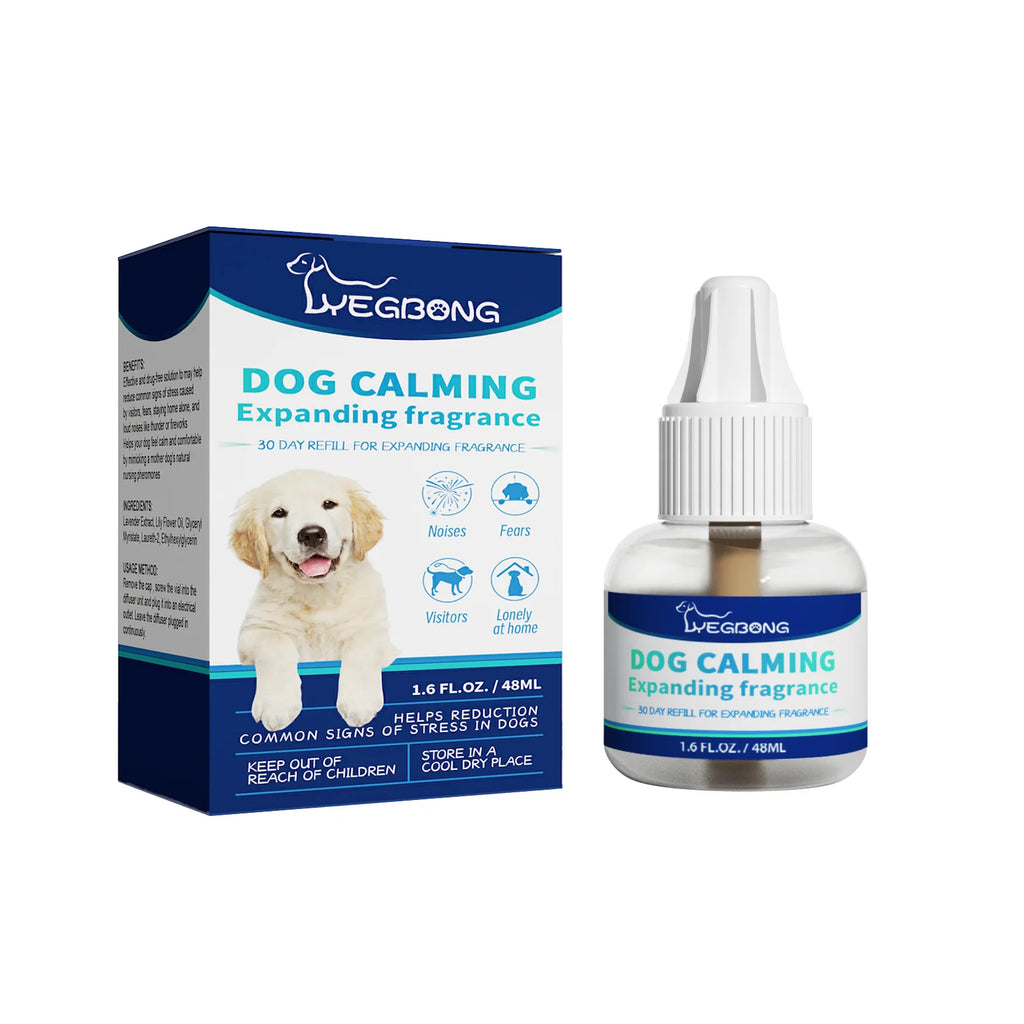 Liquide Apaisant pour Chien & Chat YEGBONG – Anti-Anxiété, Réduction du Stress, Diffuseur 48ml