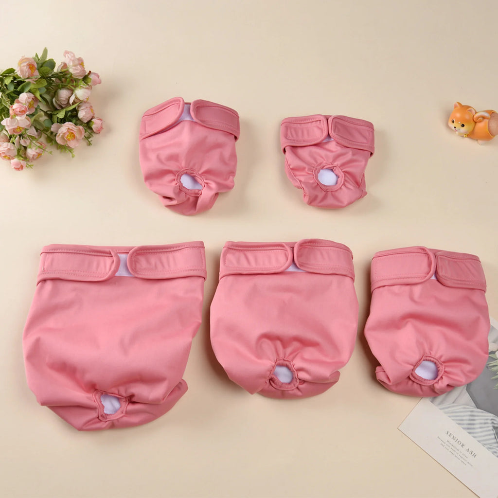 3 Couches Lavables pour Chienne – Élastiques, Respirantes, Réutilisables – Petites et Moyennes Races