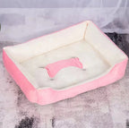Panier Chien Respirant en Coton Doux, Nid pour Chat, Lit Chaud pour Petits et Moyens Chiens