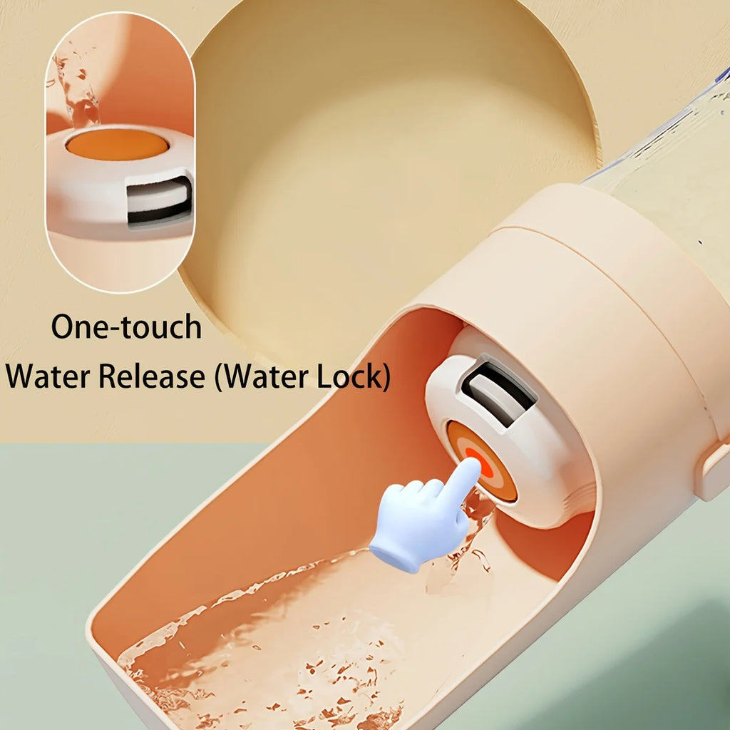 Gourde Portable pour Chien – Distributeur d'Eau Ergonomique pour Balade, Randonnée et Voyage