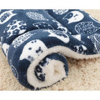 Tapis de Couchage pour Chat et Chien – Couverture Polaire Douce, Chaude, Lavable, Motif Ourson