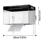 Zone de Bain de Soleil pour Tortue avec Rampe – Plateforme sur Aquarium, Repos Reptile, Habitat Tortue