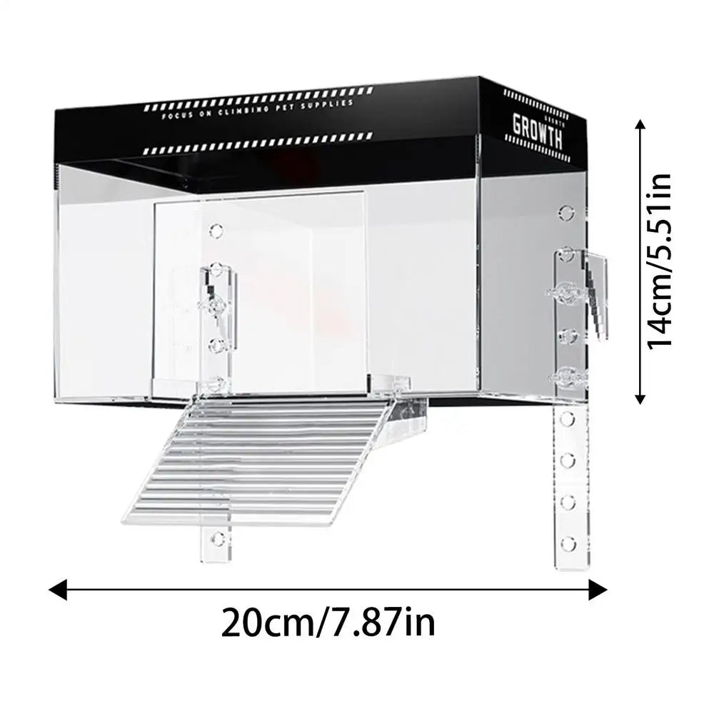 Zone de Bain de Soleil pour Tortue avec Rampe – Plateforme sur Aquarium, Repos Reptile, Habitat Tortue