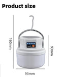 Lanterne Solaire LED pour Camping – Lampe Rechargeable Portable Étanche pour Extérieur, Randonnée, BBQ et Urgences