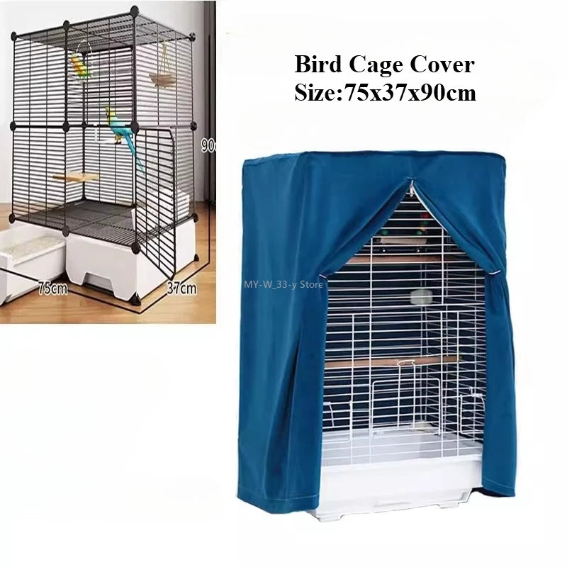 Housse de Cage à Oiseaux Respirante Anti-Éclaboussures – Pare-Soleil pour Perroquet, Protection Cage