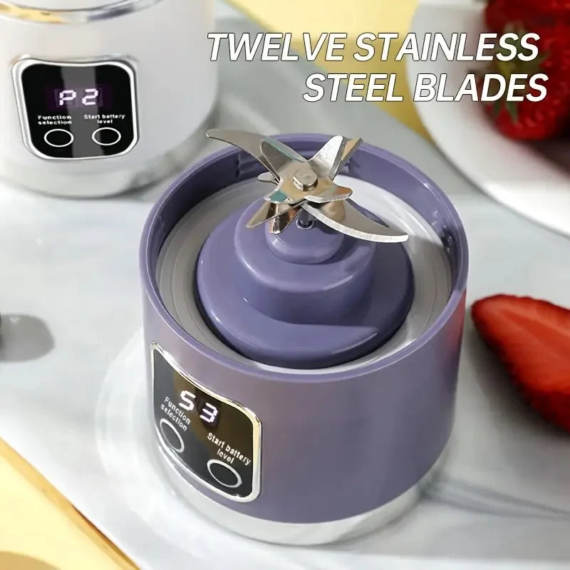 Mixeur Portable Rechargeable USB – Blender À Main pour Smoothies, Milkshakes et Jus de Fruits