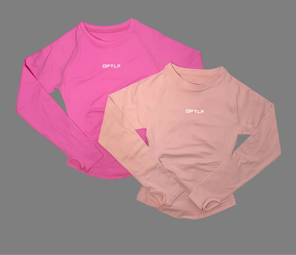 Haut de yoga sans coutures à manches longues pour femmes, t-shirt de compression amincissant, séchage rapide, respirant, élastique, pour la salle de sport, la course et l'entraînement