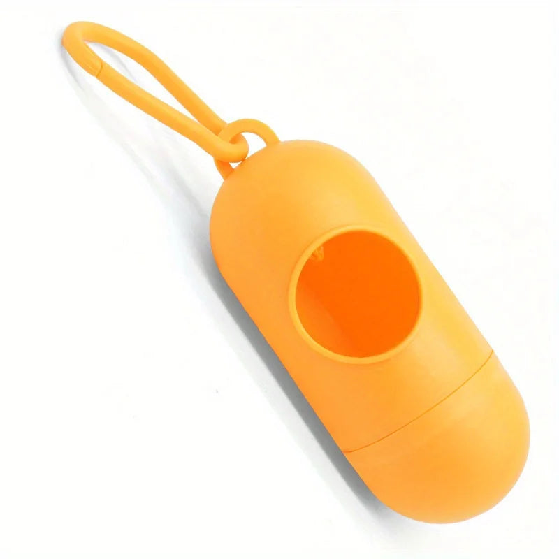 Distributeur de Sacs à Déjections Forme Pilule – Porte-Sacs pour Collier & Laisse de Chien